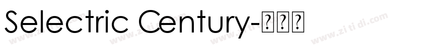 Selectric Century字体转换